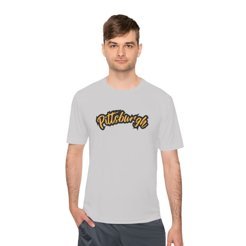 Pittsburgh Grunge - Sport-Tek Unisex Moisture Wicking Tee T-Shirt - YinzerShop