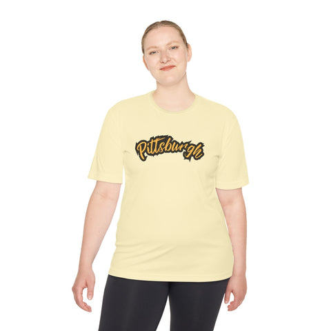 Pittsburgh Grunge - Sport-Tek Unisex Moisture Wicking Tee T-Shirt - YinzerShop