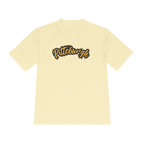 Pittsburgh Grunge - Sport-Tek Unisex Moisture Wicking Tee T-Shirt - YinzerShop
