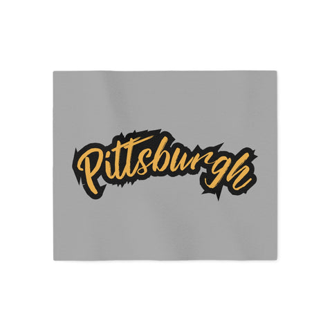 Pittsburgh Grunge - Sweatshirt Blanket Home Decor - YinzerShop