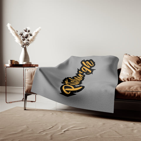 Pittsburgh Grunge - Sweatshirt Blanket Home Decor - YinzerShop