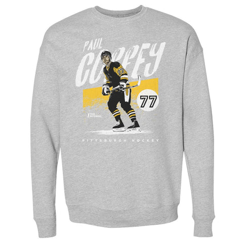 Pittsburgh Grunge Sweatshirt - Paul Coffey Long Sleeve Crewneck Cotton Polyester Blend Men's Crewneck Sweatshirt - YinzerShop