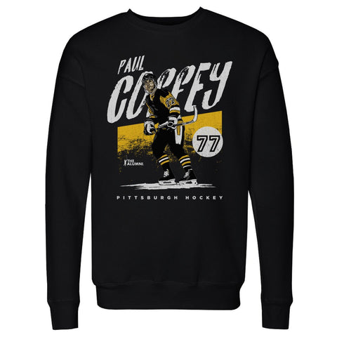 Pittsburgh Grunge Sweatshirt - Paul Coffey Long Sleeve Crewneck Cotton Polyester Blend Men's Crewneck Sweatshirt - YinzerShop