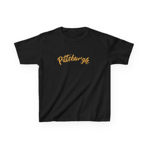 Pittsburgh Grunge - Tee Shirt Kids Graphic T-Shirt Kids Apparel - YinzerShop
