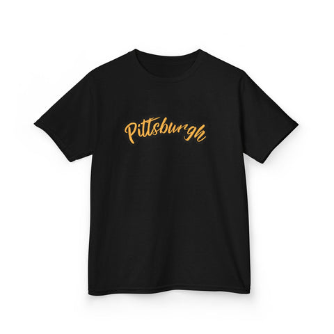 Pittsburgh Grunge - Tee Shirt Kids Graphic T-Shirt Kids Apparel - YinzerShop