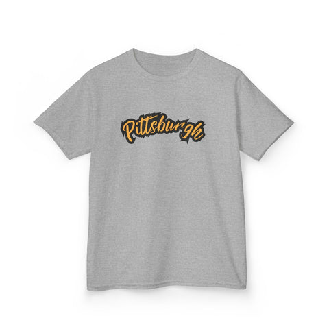 Pittsburgh Grunge - Tee Shirt Kids Graphic T-Shirt Kids Apparel - YinzerShop