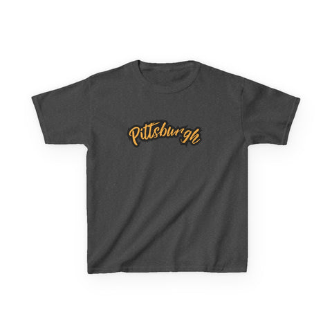 Pittsburgh Grunge - Tee Shirt Kids Graphic T-Shirt Kids Apparel - YinzerShop