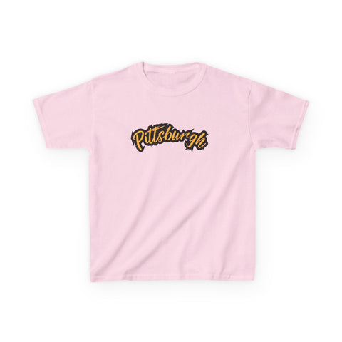 Pittsburgh Grunge - Tee Shirt Kids Graphic T-Shirt Kids Apparel - YinzerShop
