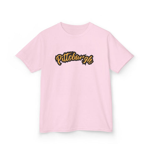 Pittsburgh Grunge - Tee Shirt Kids Graphic T-Shirt Kids Apparel - YinzerShop