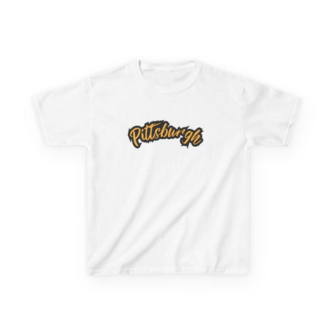 Pittsburgh Grunge - Tee Shirt Kids Graphic T-Shirt Kids Apparel - YinzerShop