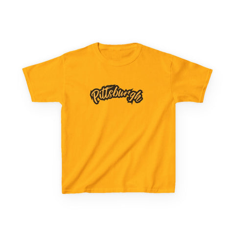 Pittsburgh Grunge - Tee Shirt Kids Graphic T-Shirt Kids Apparel - YinzerShop