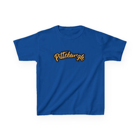 Pittsburgh Grunge - Tee Shirt Kids Graphic T-Shirt Kids Apparel - YinzerShop