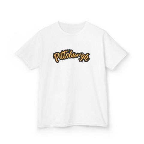 Pittsburgh Grunge - Tee Shirt Kids Graphic T-Shirt Kids Apparel - YinzerShop