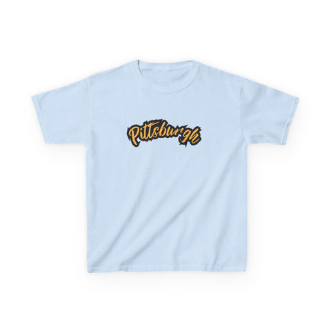 Pittsburgh Grunge - Tee Shirt Kids Graphic T-Shirt Kids Apparel - YinzerShop