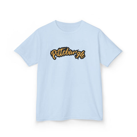 Pittsburgh Grunge - Tee Shirt Kids Graphic T-Shirt Kids Apparel - YinzerShop