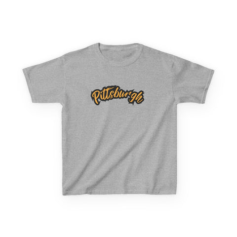 Pittsburgh Grunge - Tee Shirt Kids Graphic T-Shirt Kids Apparel - YinzerShop