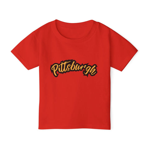 Pittsburgh Grunge - Toddler T-Shirt Kids Apparel - YinzerShop