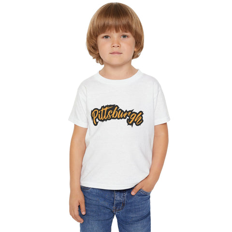 Pittsburgh Grunge - Toddler T-Shirt Kids Apparel - YinzerShop
