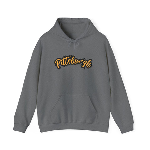 Pittsburgh Grunge - Unisex Heavy Blend™ Hooded Sweatshirt Hoodie - YinzerShop