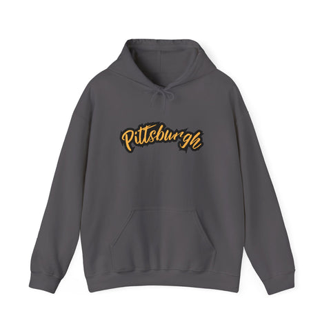 Pittsburgh Grunge - Unisex Heavy Blend™ Hooded Sweatshirt Hoodie - YinzerShop