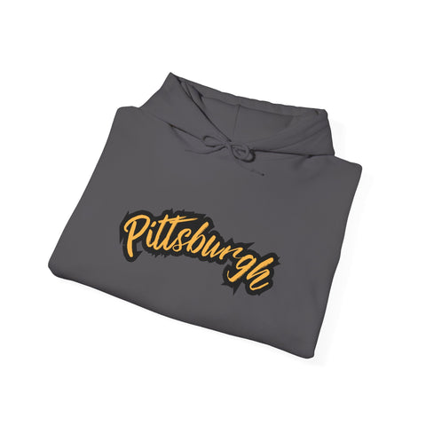 Pittsburgh Grunge - Unisex Heavy Blend™ Hooded Sweatshirt Hoodie - YinzerShop