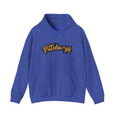 Pittsburgh Grunge - Unisex Heavy Blend™ Hooded Sweatshirt Hoodie - YinzerShop