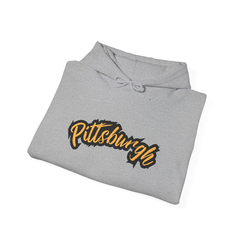 Pittsburgh Grunge - Unisex Heavy Blend™ Hooded Sweatshirt Hoodie - YinzerShop