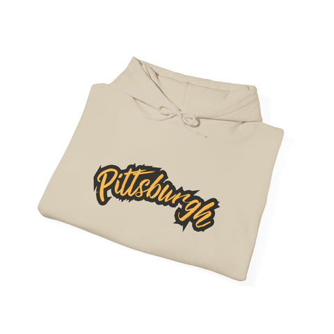 Pittsburgh Grunge - Unisex Heavy Blend™ Hooded Sweatshirt Hoodie - YinzerShop