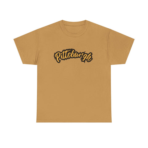 Pittsburgh Grunge - Unisex Heavy Cotton Tee T-Shirt - YinzerShop