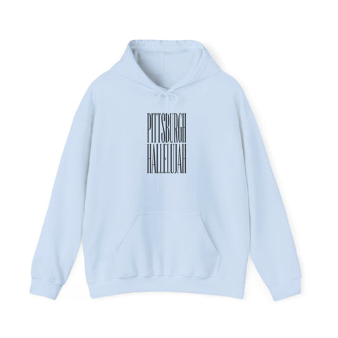 Pittsburgh Hallelujah Typography Hoodie Hoodie - YinzerShop