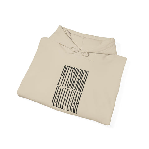 Pittsburgh Hallelujah Typography Hoodie Hoodie - YinzerShop