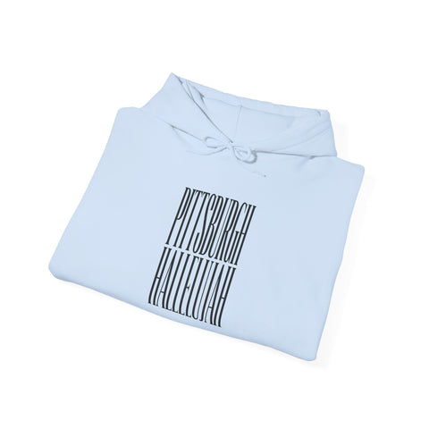 Pittsburgh Hallelujah Typography Hoodie Hoodie - YinzerShop