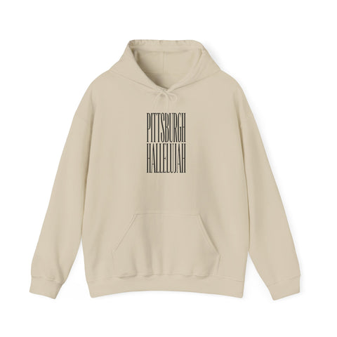 Pittsburgh Hallelujah Typography Hoodie Hoodie - YinzerShop
