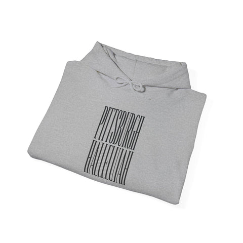 Pittsburgh Hallelujah Typography Hoodie Hoodie - YinzerShop