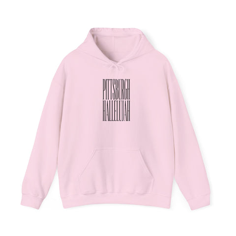 Pittsburgh Hallelujah Typography Hoodie Hoodie - YinzerShop