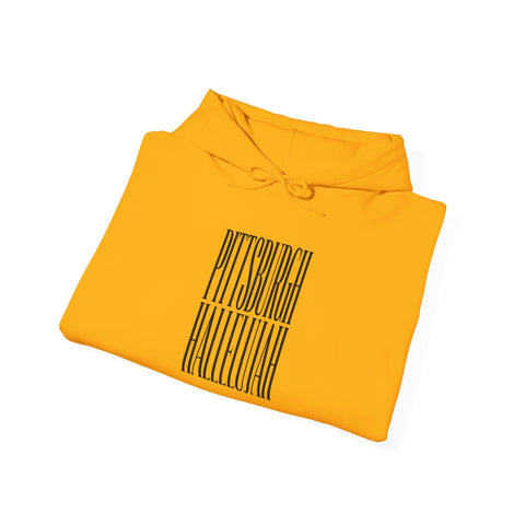 Pittsburgh Hallelujah Typography Hoodie Hoodie - YinzerShop