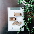 Pittsburgh Heart Magnets - Magnet Pack of 3 | Local Birch Wood Magnetic Decor Magnet - YinzerShop