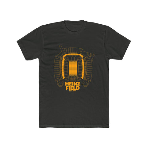 Pittsburgh Heinz Field Cotton Crew Tee Shirt T-Shirt - YinzerShop