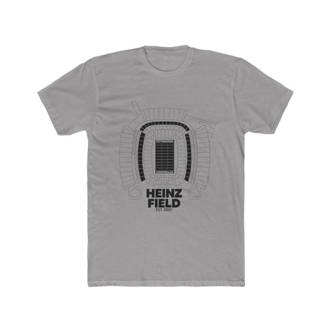 Pittsburgh Heinz Field Cotton Crew Tee Shirt T-Shirt - YinzerShop