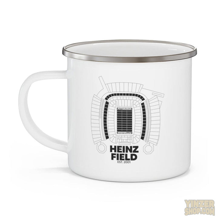 Pittsburgh Heinz Field Enamel Camping Mug Mug Printify   