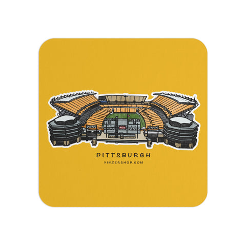 Pittsburgh Heinz Field Traditional Bar Pulp Hardboard Paper Coasters (50 or 100 pcs) Home Decor - YinzerShop