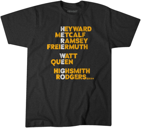 Pittsburgh Here We Go Names Pittsburgh Steelers-Pro Football - YinzerShop