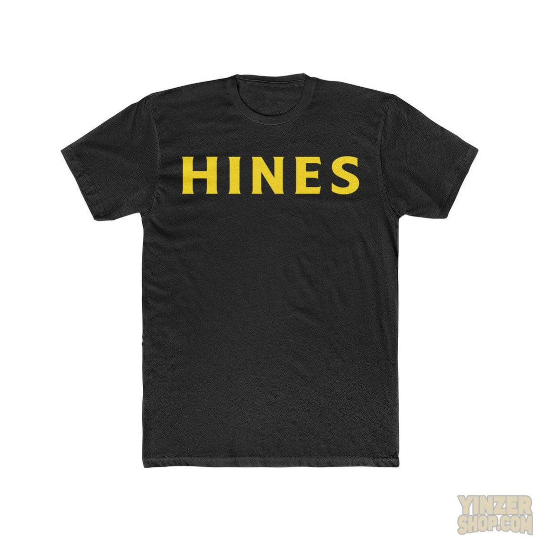 Pittsburgh HINES in Heinz Script T-Shirt T-Shirt Printify Solid Black S 