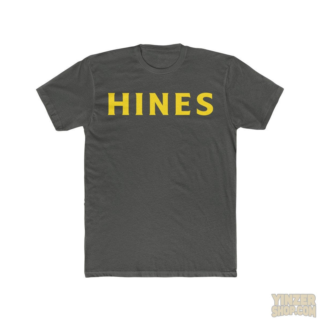 Pittsburgh HINES in Heinz Script T-Shirt T-Shirt Printify Solid Heavy Metal L 
