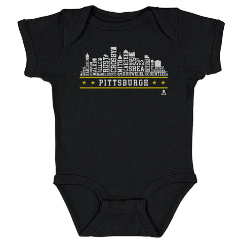 Pittsburgh Hockey Bodysuit - Baby One-Piece With Stadium Skyline Design Kids Baby Onesie - YinzerShop