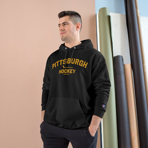 Pittsburgh Hockey - Collegiate Style - Champion Hoodie Hoodie - YinzerShop