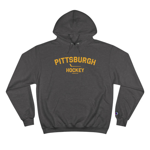 Pittsburgh Hockey - Collegiate Style - Champion Hoodie Hoodie - YinzerShop