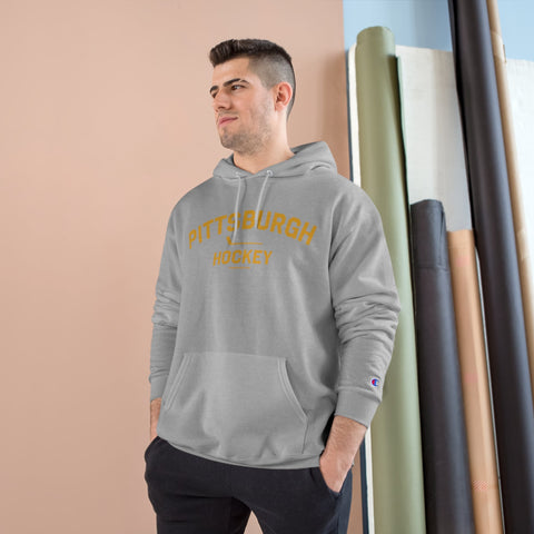 Pittsburgh Hockey - Collegiate Style - Champion Hoodie Hoodie - YinzerShop