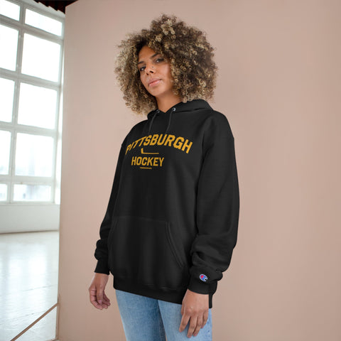 Pittsburgh Hockey - Collegiate Style - Champion Hoodie Hoodie - YinzerShop