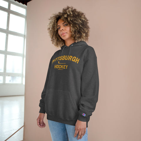 Pittsburgh Hockey - Collegiate Style - Champion Hoodie Hoodie - YinzerShop